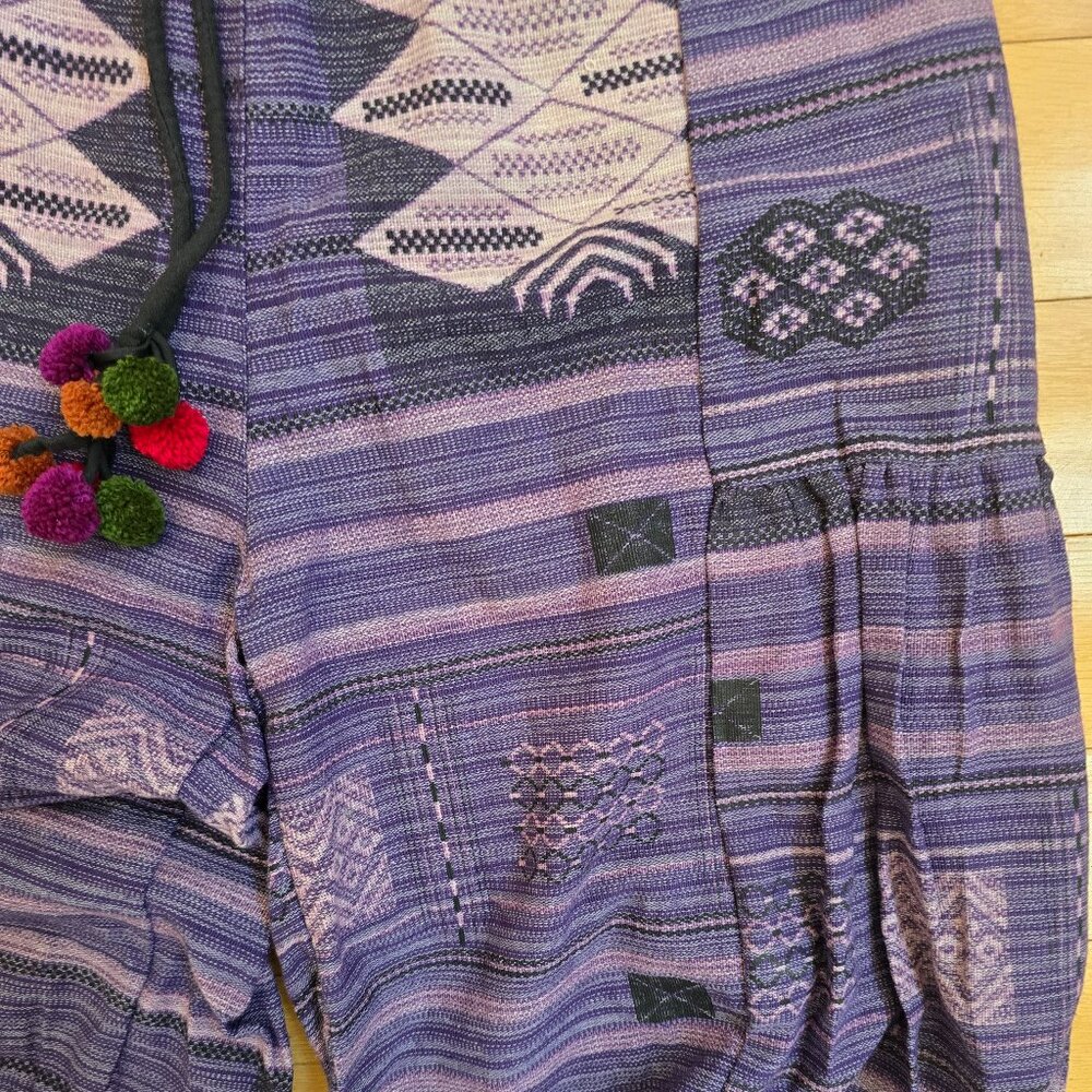 Whimsy Purple Patchwork Festival Harem Pants | Wm… - image 5